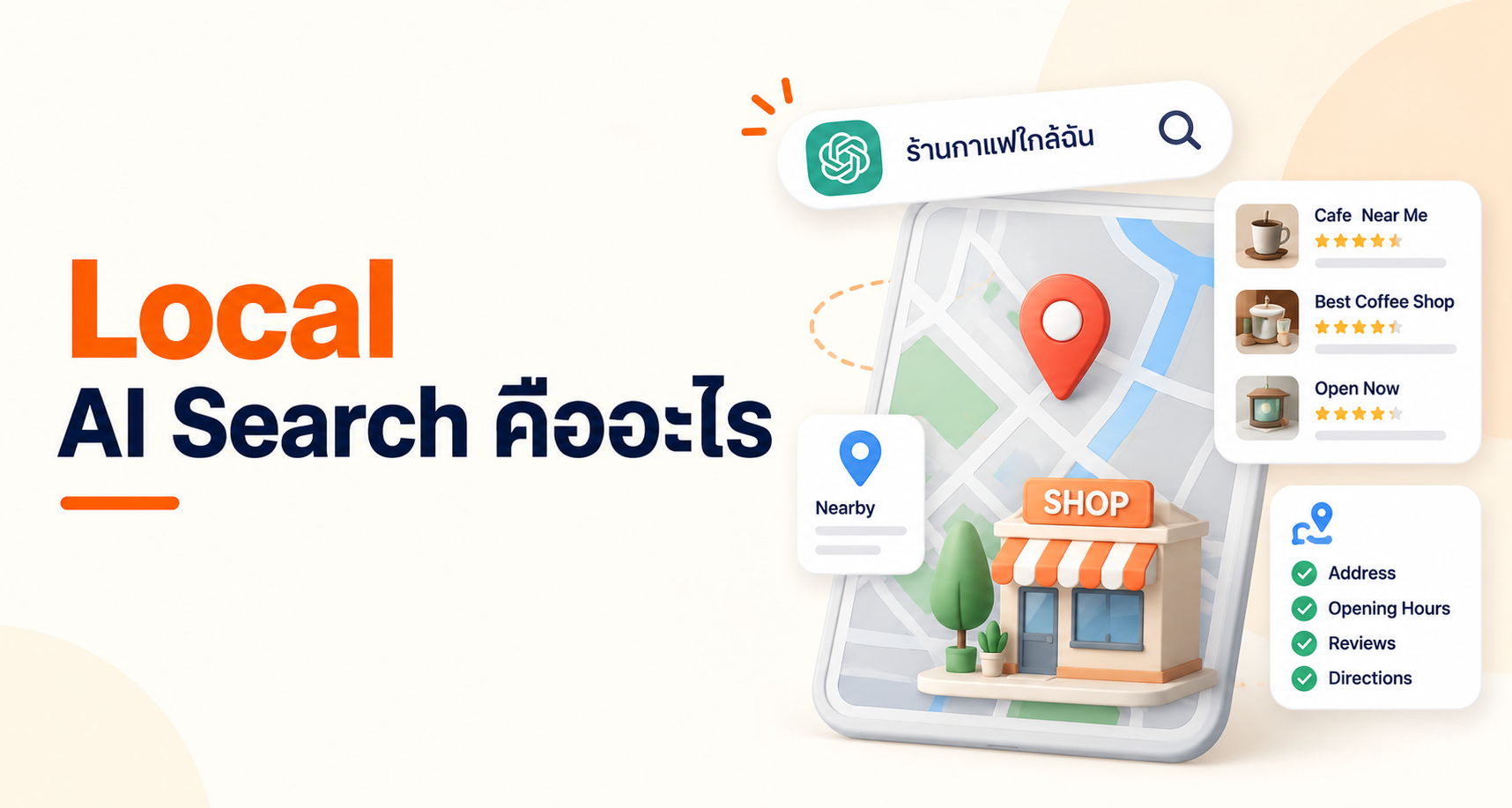 Local AI Search คืออะไร ทำไมติด Maps แต่ AI ไม่แนะนำ 2026